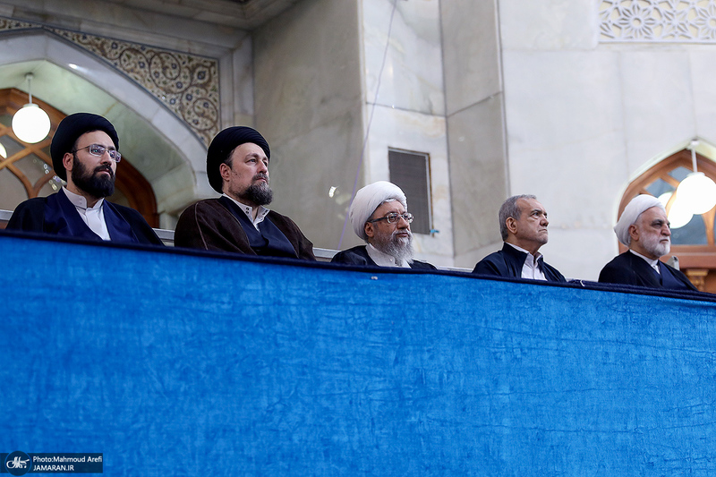 حضور شخصیت‌های سیاسی و مسئولان کشوری و لشکری در مراسم سالگرد ارتحال حضرت امام خمینی (س) -2