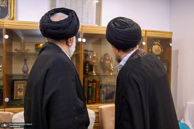 دیدار سید حسن خمینی با حجت الاسلام و المسلمین سید هادی خامنه‌ای