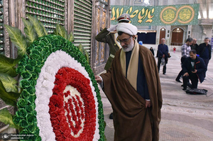 تجدید میثاق دبیر  و اعضای دبیرخانه شورای عالی انقلاب فرهنگی  با آرمان های امام خمینی