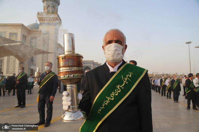 پیاده روی خادمان حرم کریمه اهل بیت(ع) در شب ولادت امام رضا(ع)