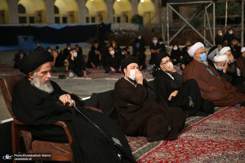 عزاداری شب شام غریبان حسینی(ع) در حرم مطهر امام خمینی (س)