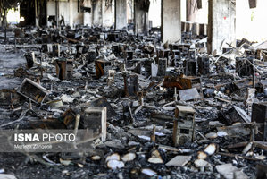 تصاویری از ساختمان شیشه‌ای سازمان صدا و سیما پس از تجاوز وحشیانه رژیم صهیونیستی