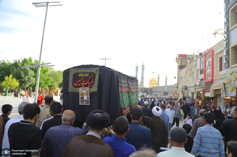 مراسم تشییع و خاکسپاری آیت الله نورالله شاه آبادی(ره) در قم