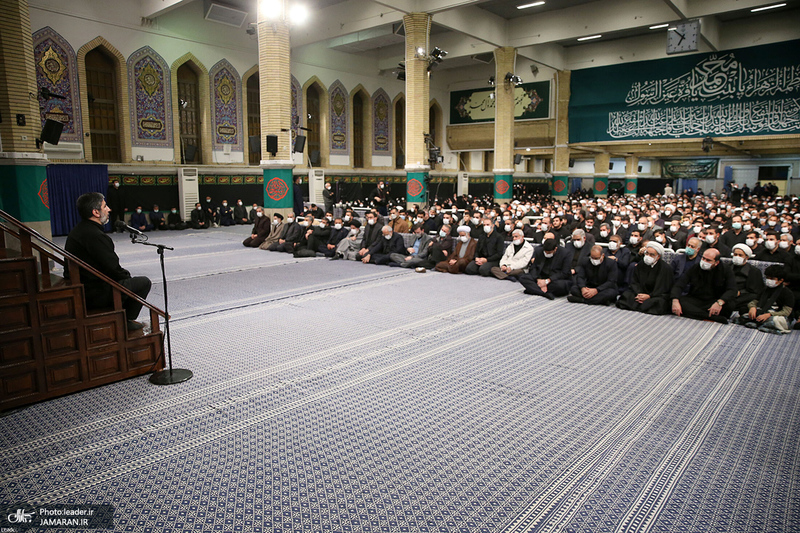 پنجمین شب مراسم عزاداری حضرت فاطمه‌ زهرا (س) در حسینیه امام خمینی