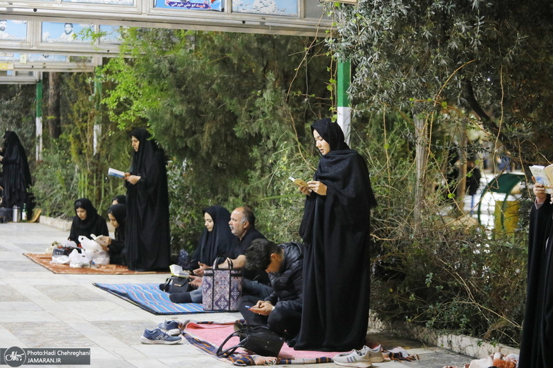 احیای شب بیست و یکم ماه مبارک رمضان در گلزار شهدای قم‎