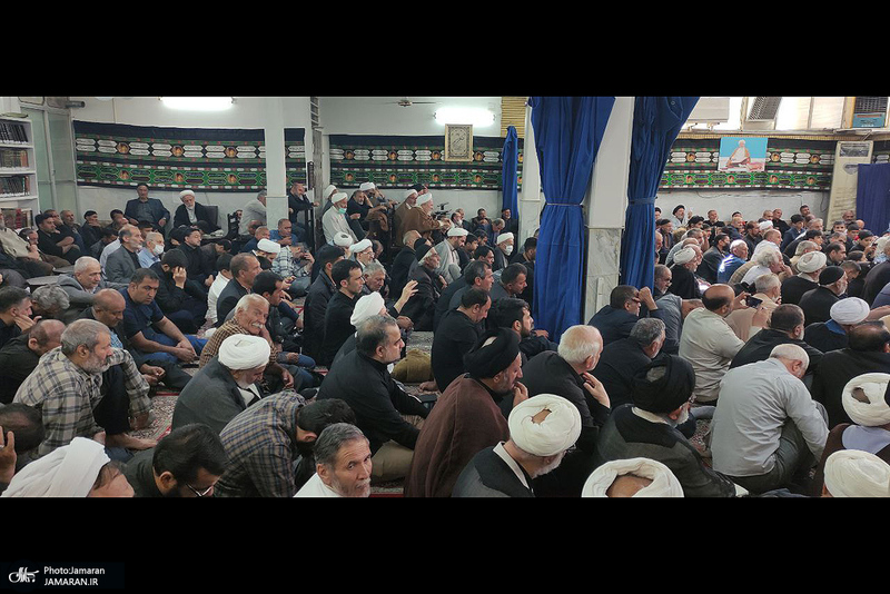 مراسم عزاداری شهادت امام صادق (ع)  در بیت آیت الله العظمی صانعی (ره)