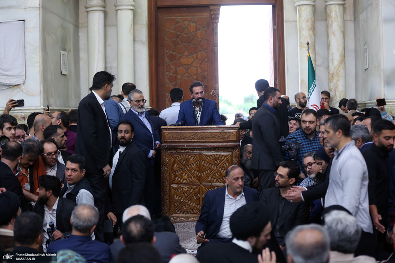 تقدیر از حضور مردم با حضور رئیس جمهور منتخب مسعود پزشکیان