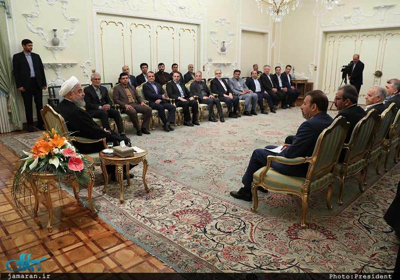 دکتر روحانی در دیدار عیدانه جمعی از وزرا،استانداران و مدیران دستگاههای اجرایی