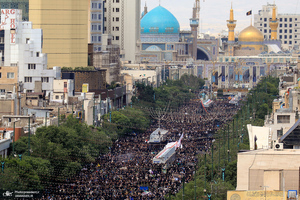 مراسم تشییع پیکر رئیس جمهور شهید در مشهد