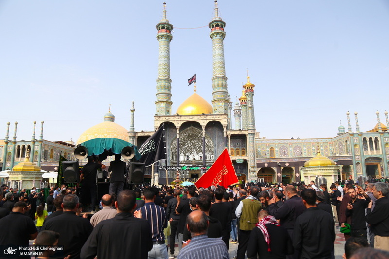 عزاداری خادمین حرم کریمه اهل بیت در روز شهادت امام رضا(ع)