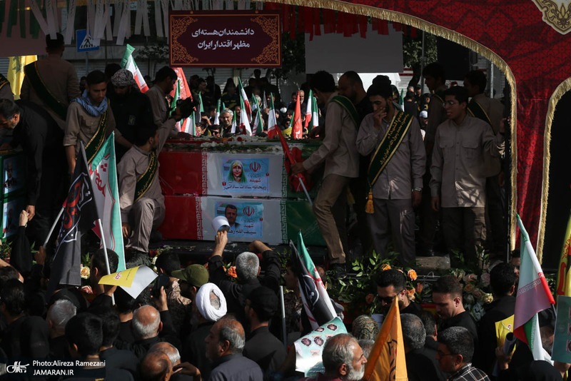 مراسم تشییع شهدای جنگ تحمیلی رژیم صهیونیستی در تهران-1