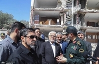 بازدید معاون اول رئیس‌جمهور از ساختمان‌های آسیب‌دیده نیروی انتظامی و اساتید سرو (6)