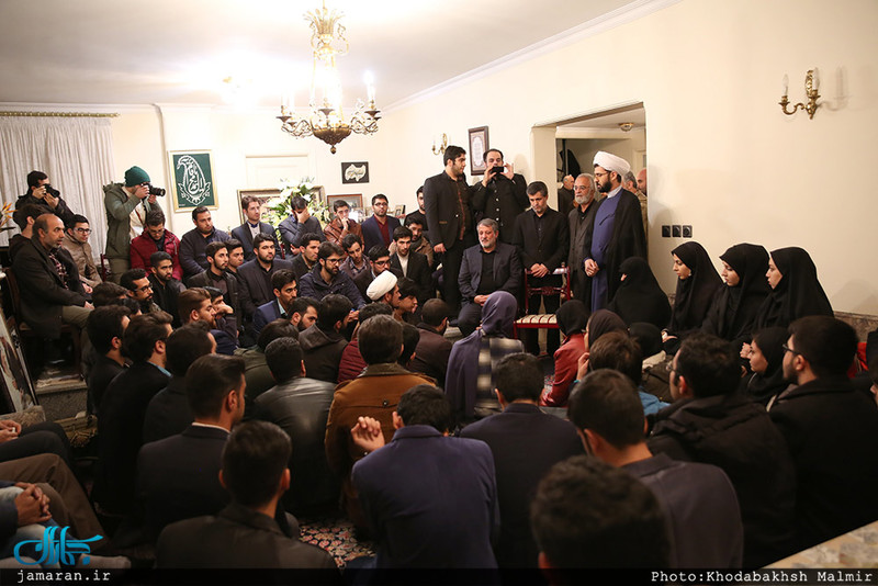 حضور شخصیت های علمی، فرهنگی و سیاسی در منزل آیت الله هاشمی رفسنجانی(ره)