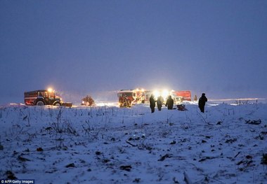 سانحه سقوط هواپیمای مسافربری روسیه+ تصاویر