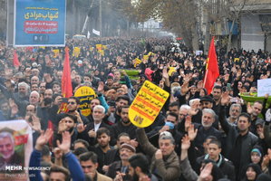 راهپیمایی مردم سراسر کشور در محکومیت ترور سردار قاسم سلیمانی 
