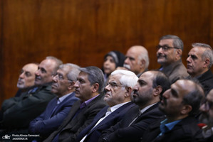 مراسم استاد ممتازی دانشگاه صنعتی شریف با حضور عارف