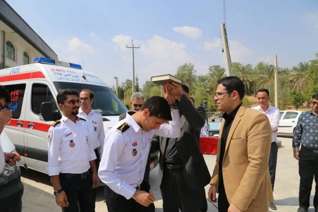 گروه امدادی اورژانس فسا به مرز مهران اعزام شدند