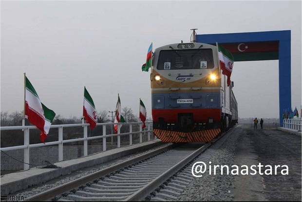 آستارا در انتظار ورود اولین قطار باری جمهوری آذربایجان