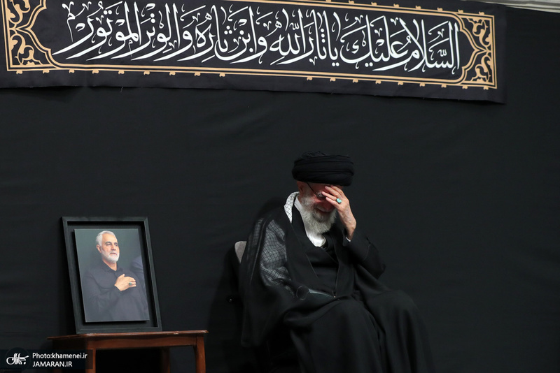 آخرین شب مراسم عزاداری حضرت اباعبدالله الحسین (ع) در حسینیه امام خمینی