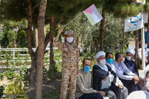 تجمع طلاب و اساتید حوزه علمیه قم در حمایت از مردم فلسطین و محکومیت حادثه تروریستی افغانستان‎