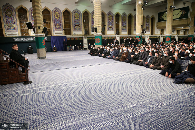 آخرین شب مراسم عزاداری حضرت فاطمه‌زهرا (س) در حسینیه امام خمینی