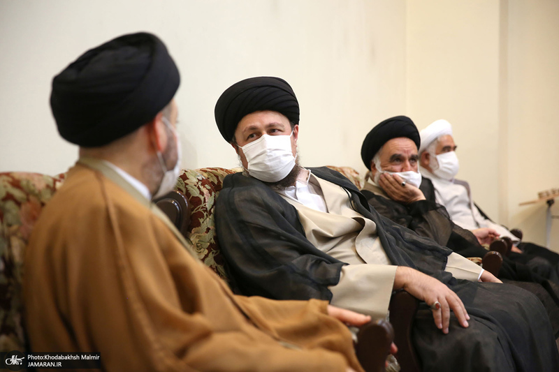 ادای احترام سید عمار حکیم نسبت به حضرت امام خمینی (س)