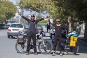 گردشگر دوچرخه سوار پس از 18 ماه رکاب زنی به خوزستان رسید