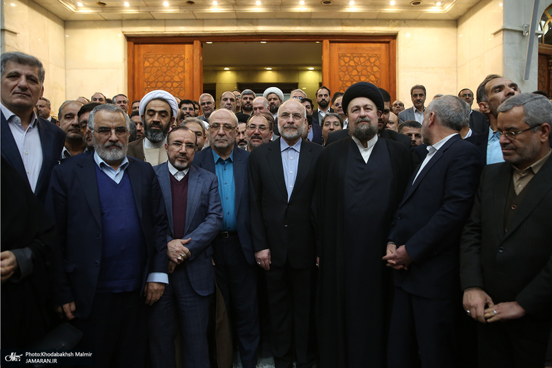 مراسم تجدید میثاق رئیس و نمایندگان مجلس شورای اسلامی با آرمان های امام خمینی (س)