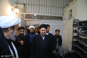 عزاداری شهادت حضرت فاطمه (س) در بیت آیت الله دوستی زنجانی‎