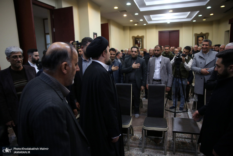 دیدار  رئیس و جمعی از اعضای اتاق اصناف تهران‌ با سید حسن خمینی
