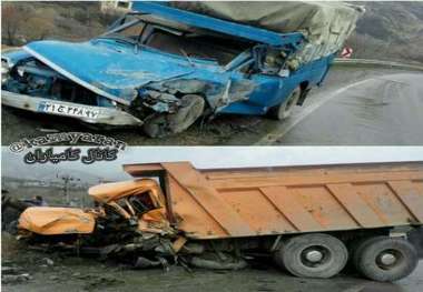 تصادف رانندگی در جاده سنندج- کامیاران یک کشته برجای گذاشت