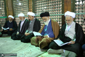 مراسم تجدید میثاق قوه‌ قضائیه با آرمان‌های امام خمینی(س) در حرم امام،