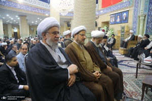 مراسم ختم مادر همسر آیت الله محمدجواد فاضل لنکرانی