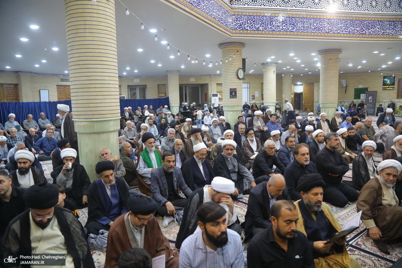 مراسم ختم مادر همسر آیت الله محمدجواد فاضل لنکرانی