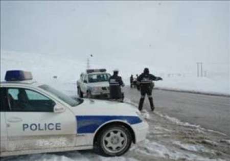ریزش خفیف برف در اتوبان زنجان - قزوین