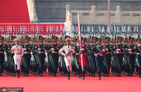 مراسم رژه نیروهای مسلح چین به مناسبت هشتادمین سال پایان جنگ جهانی با حضور پزشکیان رئیس جمهور ایران (6)