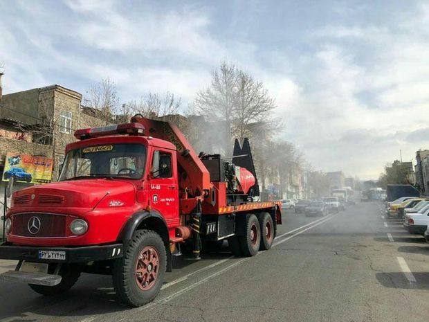 ده‌ها کیلومتر از اماکن پایتخت روزانه توسط آتش نشانان ضدعفونی می‌شود