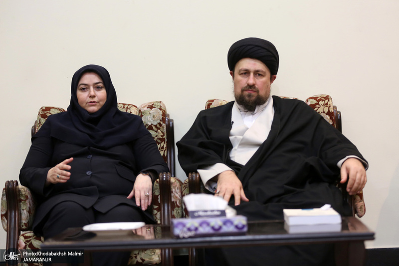 دیدار مدیرعامل، معاونان و جمعی از کارکنان  هواپیمایی هما با سید حسن خمینی