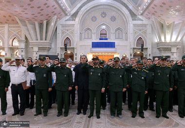 تجدید میثاق فرمانده و پرسنل قرارگاه شهید فهمیده با آرمان های حضرت امام خمینی (س)