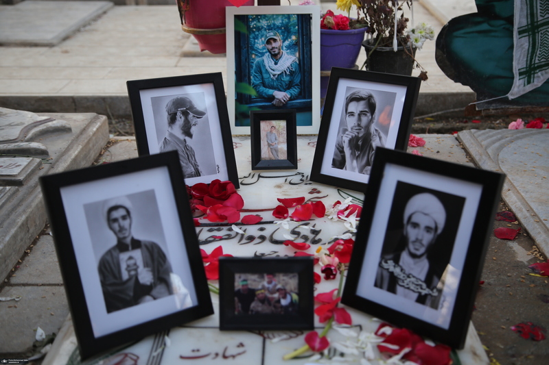 مهمانی لاله ها در قطعه شهدای بهشت زهرا