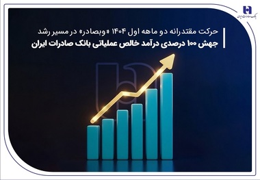 جهش ۱۰۰ درصدی درآمد خالص عملیاتی بانک صادرات ایران
