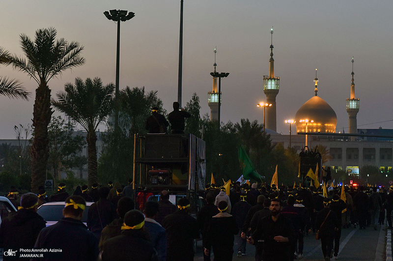 دسته عزاداری هیئت عاشقان ثارالله در حرم مطهر امام خمینی (س)