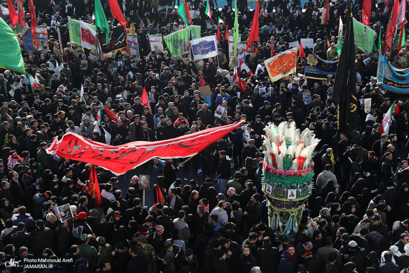 حضور میلیون ها تهرانی در تشییع پیکر مطهر سردار قاسم سلیمانی - 2