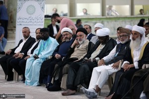 تجدید میثاق مهمانان سی و نهمین اجلاس وحدت اسلامی با آرمان‌های امام خمینی(س) -2