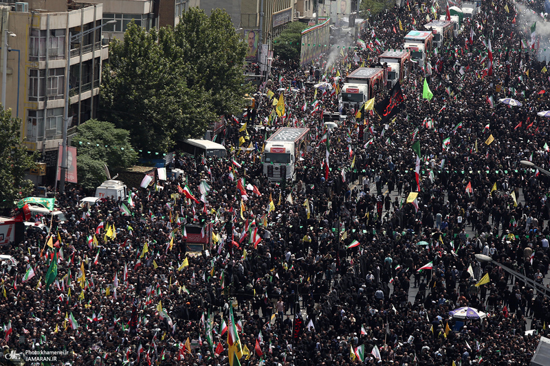 مراسم تشییع شهدای جنگ تحمیلی رژیم صهیونیستی در تهران-5