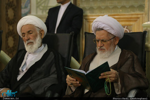 مراسم بزرگداشت حجت‌الاسلام و المسلمین سید مهدی طباطبایی(ره) در حرم مطهر حضرت معصومه(س)