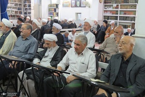 مراسم عزاداري ایام فاطمیه در دفتر آیت الله العظمی صانعی (ره)