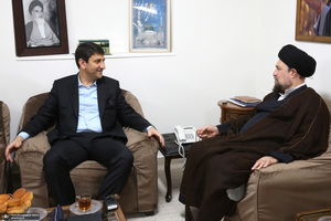 دیدار وزیر و معاونین وزارت ارتباطات با سید حسن خمینی