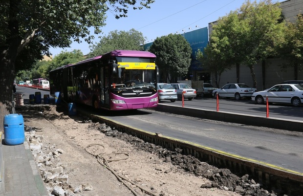 بهسازی مسیرهای بی آر تی تبریز پایان امسال تمام می شود