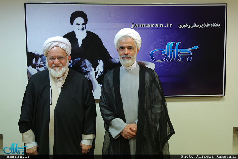 حضور حجج اسلام و المسلمین انصاری و مصباحی مقدم در جماران